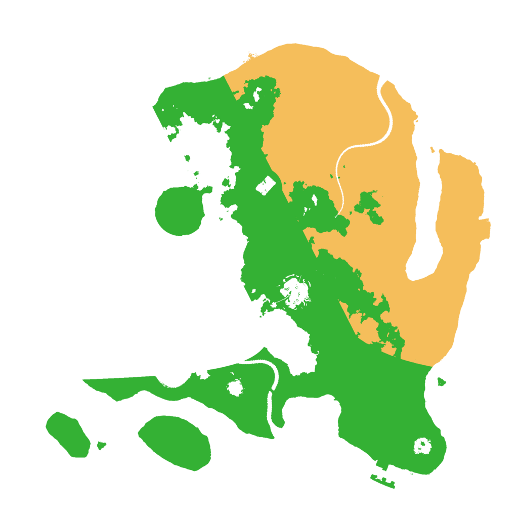 Biome Rust Map: Procedural Map, Size: 3000, Seed: 9680152