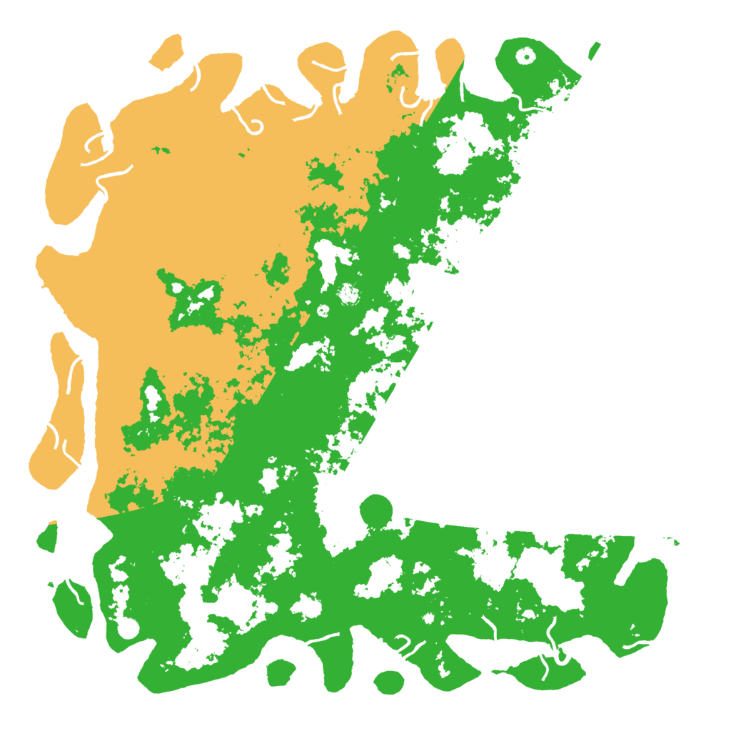 Biome Rust Map: Procedural Map, Size: 6000, Seed: 399333557