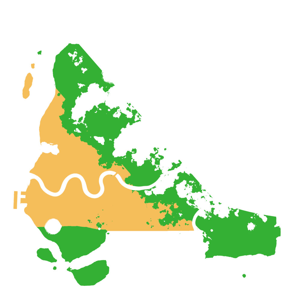 Biome Rust Map: Procedural Map, Size: 3500, Seed: 119650692