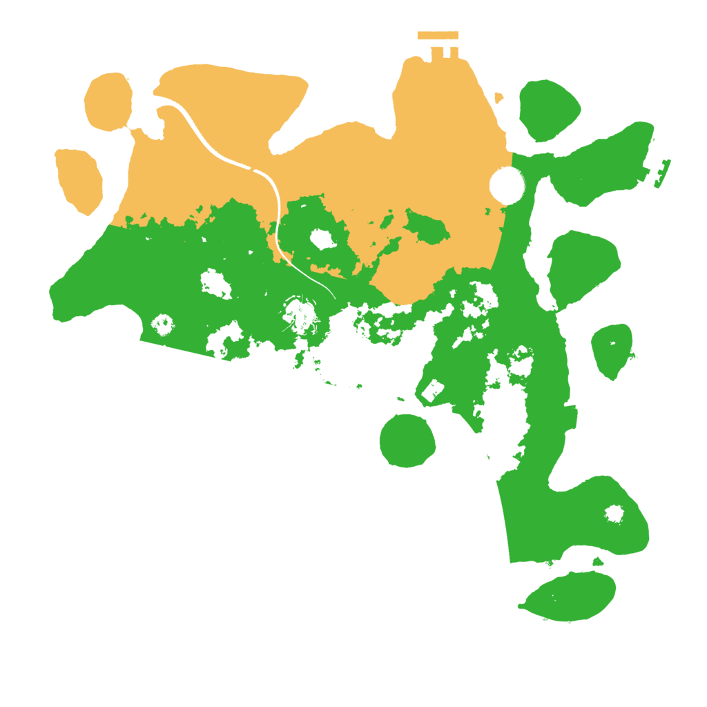 Biome Rust Map: Procedural Map, Size: 3500, Seed: 3486488