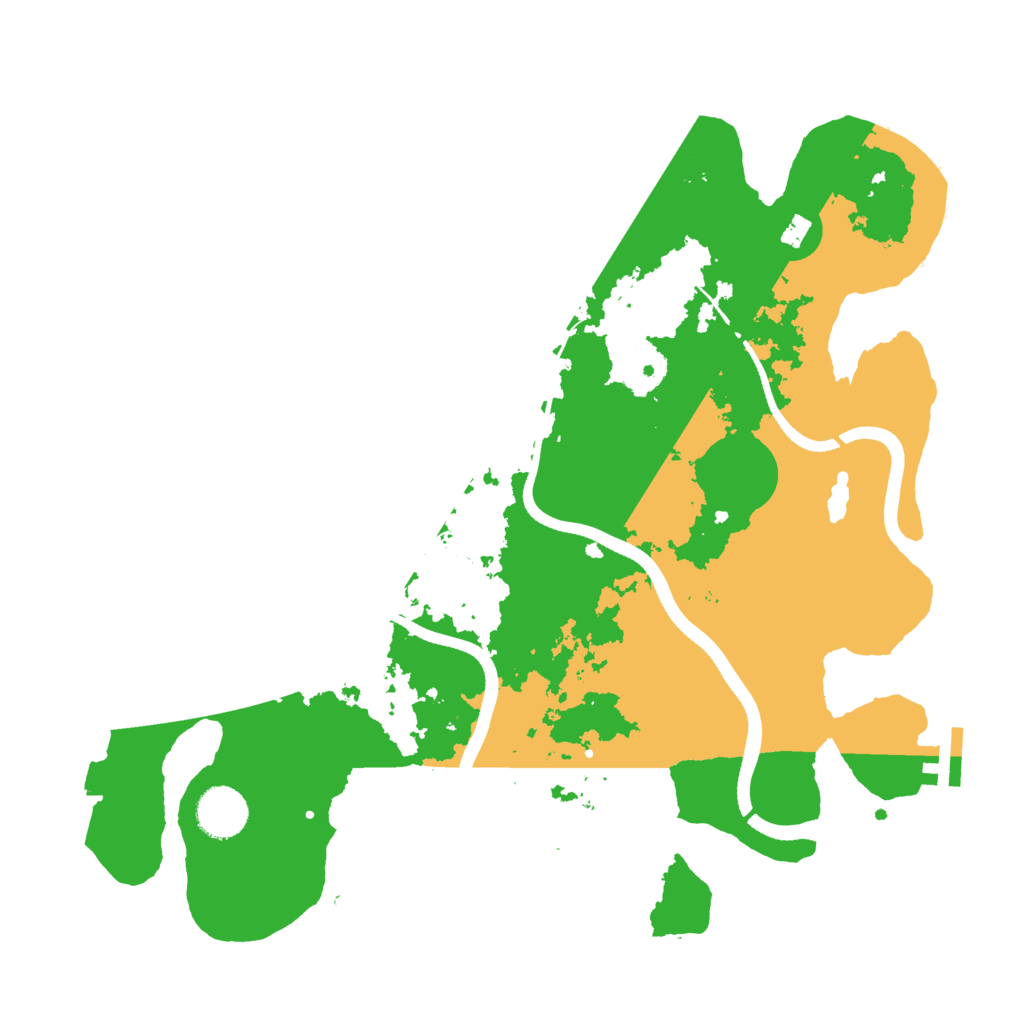 Biome Rust Map: Procedural Map, Size: 3500, Seed: 536259990