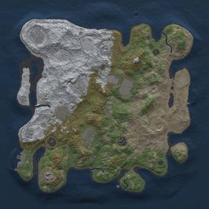 Thumbnail Rust Map: Procedural Map, Size: 3500, Seed: 536259990, 17 Monuments