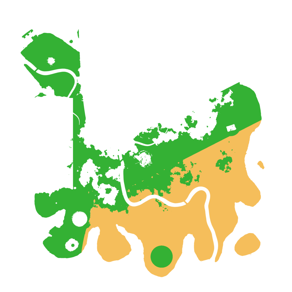 Biome Rust Map: Procedural Map, Size: 3500, Seed: 12719