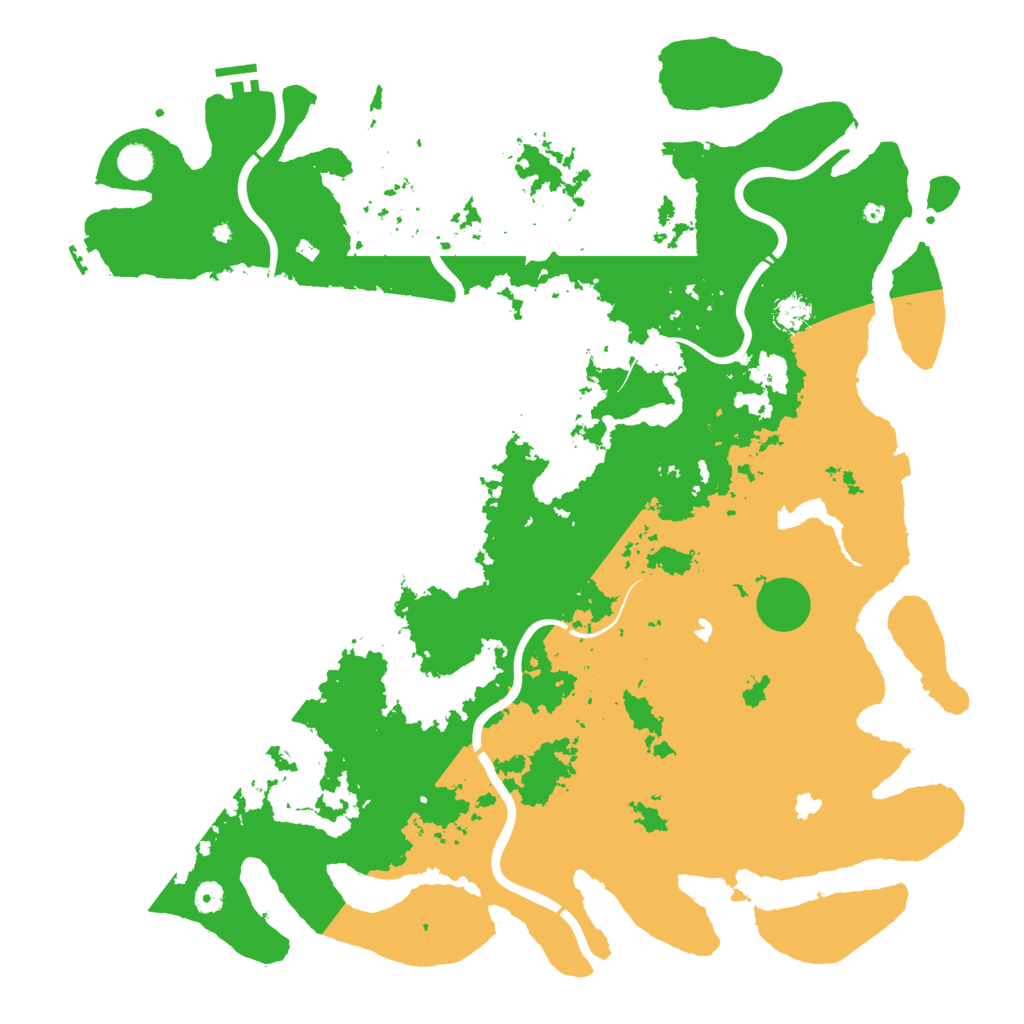 Biome Rust Map: Procedural Map, Size: 5000, Seed: 907887423