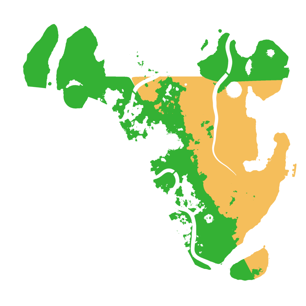 Biome Rust Map: Procedural Map, Size: 3500, Seed: 535912693