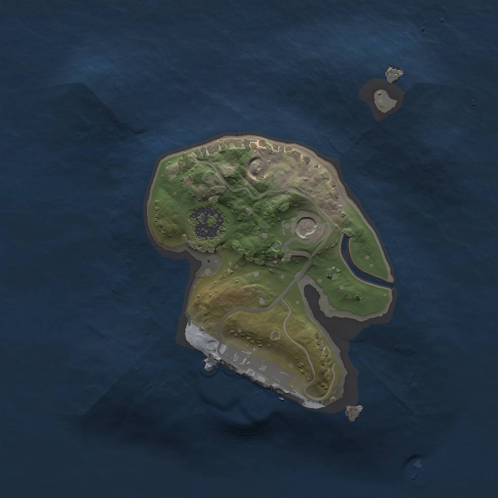 Rust Map: Procedural Map, Size: 1500, Seed: 650537053, 5 Monuments