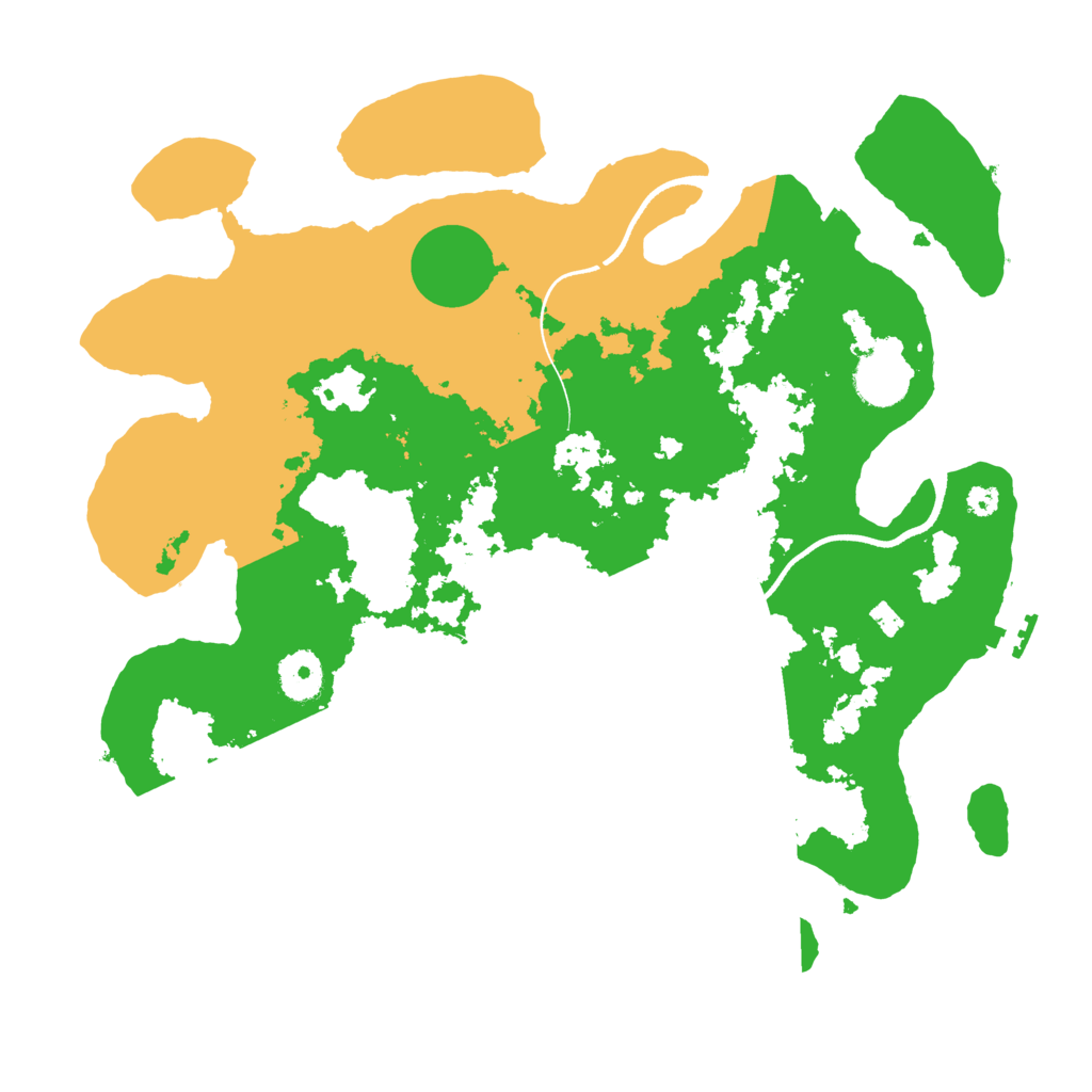 Biome Rust Map: Procedural Map, Size: 3500, Seed: 834953