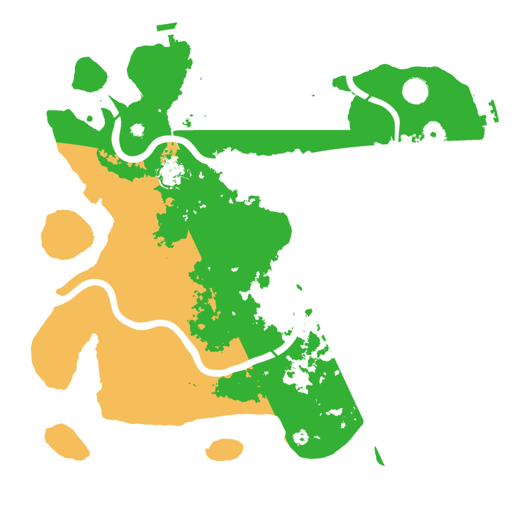 Biome Rust Map: Procedural Map, Size: 3500, Seed: 631497916