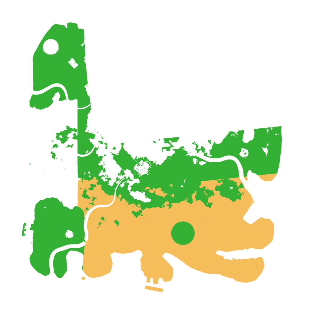 Biome Rust Map: Procedural Map, Size: 3500, Seed: 338188022