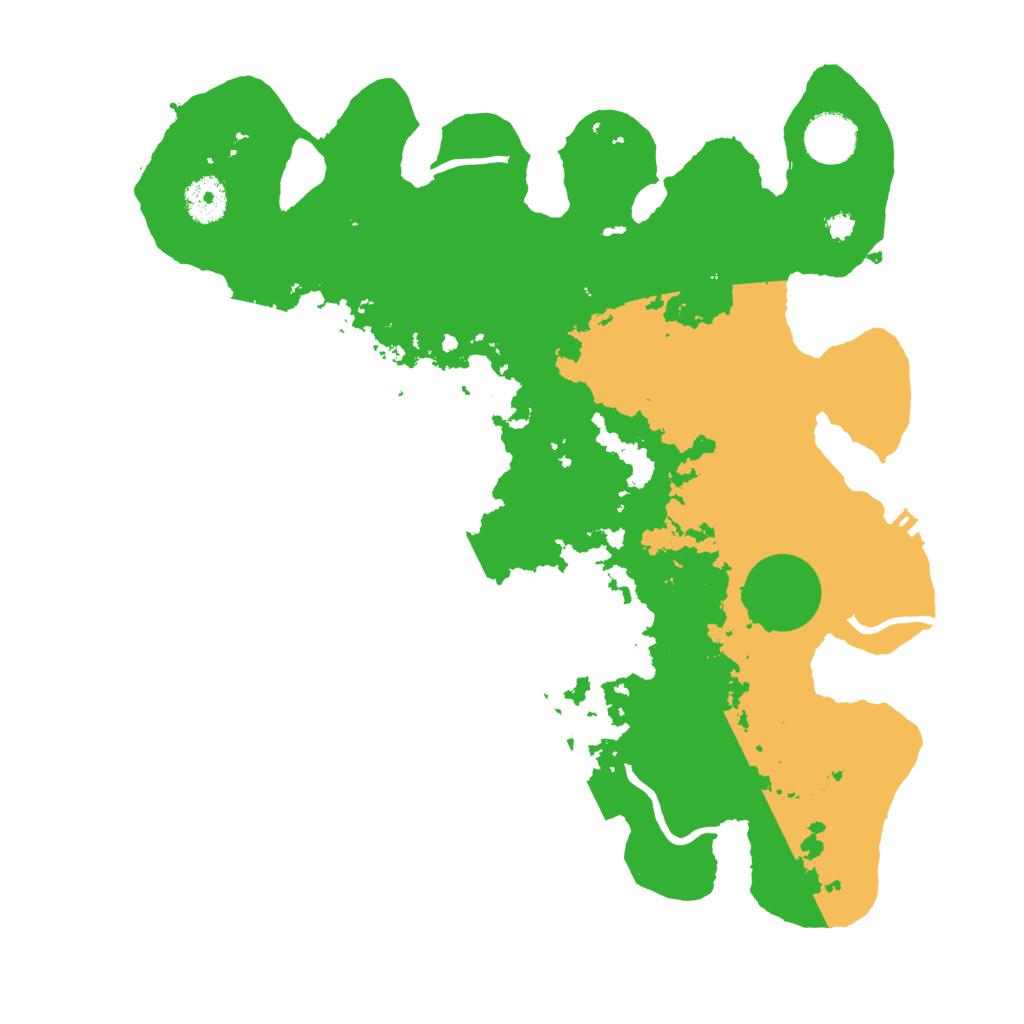 Biome Rust Map: Procedural Map, Size: 3500, Seed: 314257