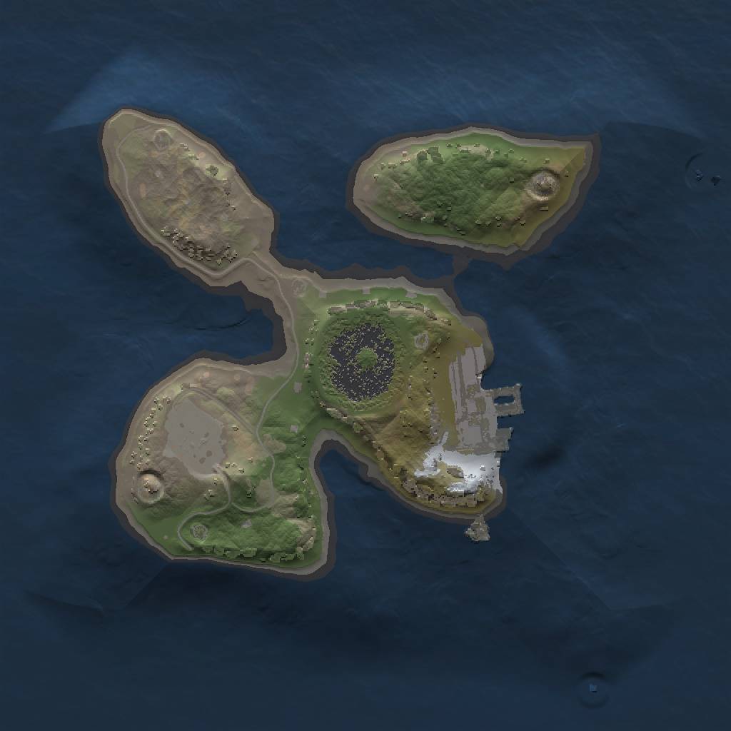 Rust Map: Procedural Map, Size: 1500, Seed: 573859219, 4 Monuments