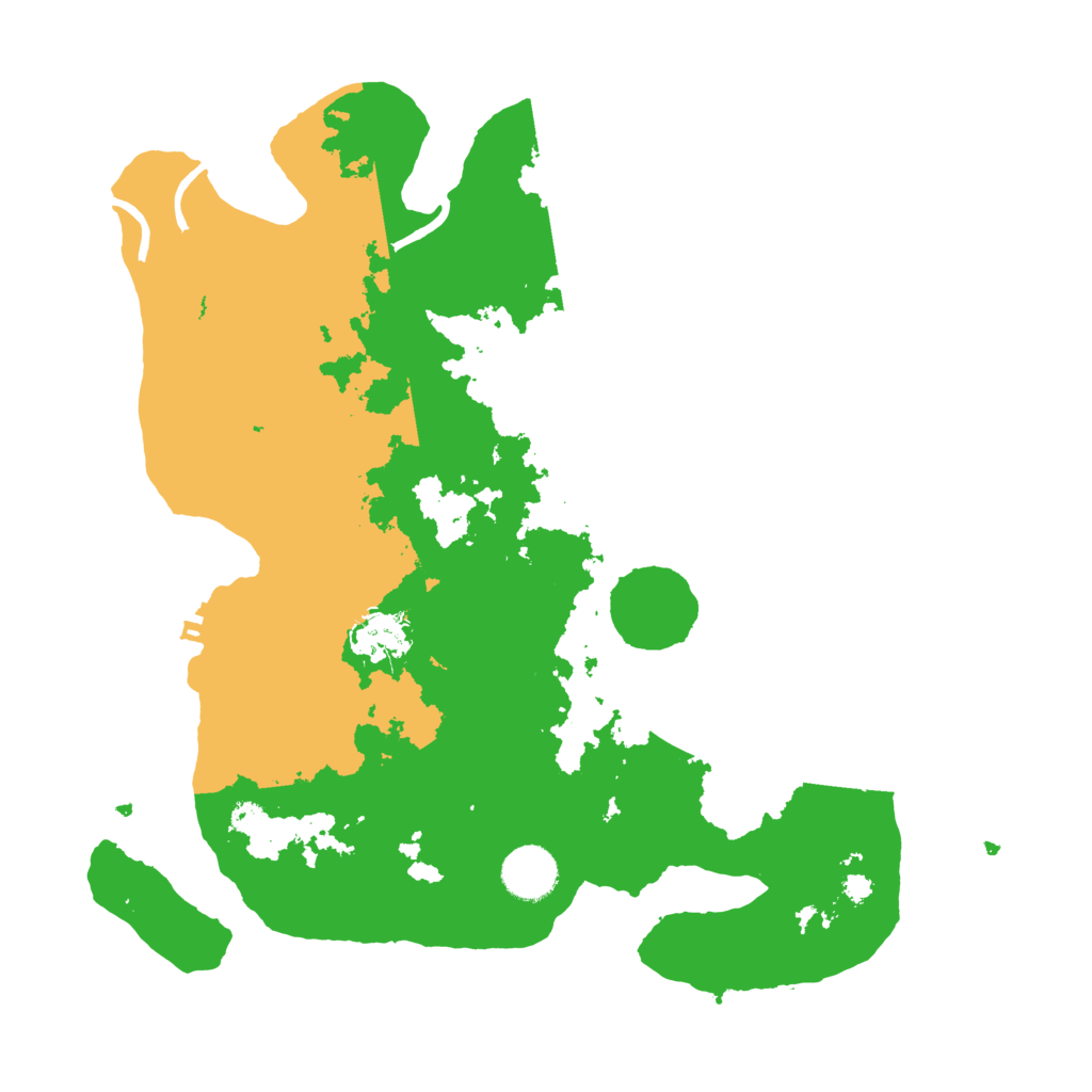 Biome Rust Map: Procedural Map, Size: 3500, Seed: 232653522