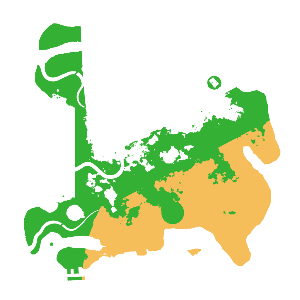Biome Rust Map: Procedural Map, Size: 3500, Seed: 415912388
