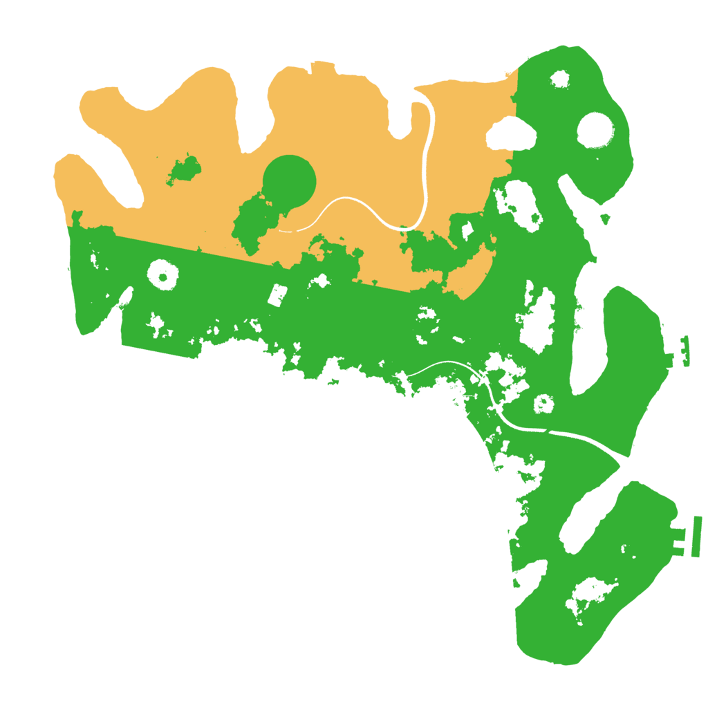 Biome Rust Map: Procedural Map, Size: 3500, Seed: 374485139