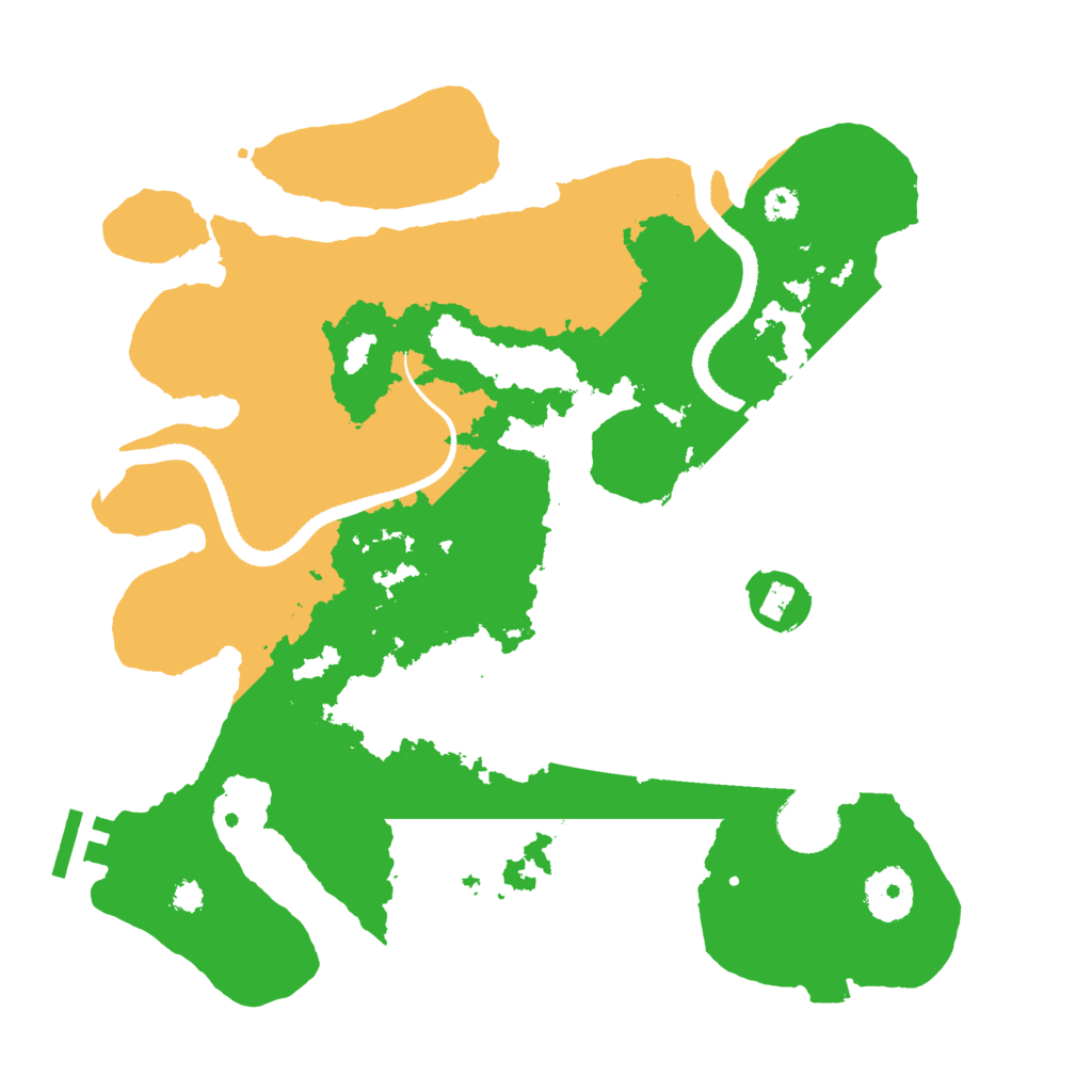 Biome Rust Map: Procedural Map, Size: 3200, Seed: 79887489