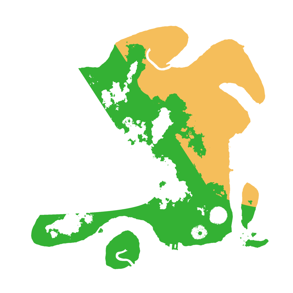 Biome Rust Map: Procedural Map, Size: 3000, Seed: 46372135