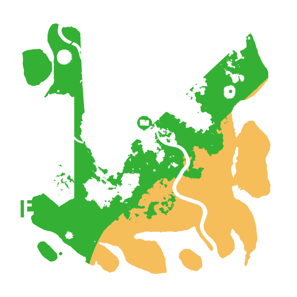 Biome Rust Map: Procedural Map, Size: 3500, Seed: 913505211