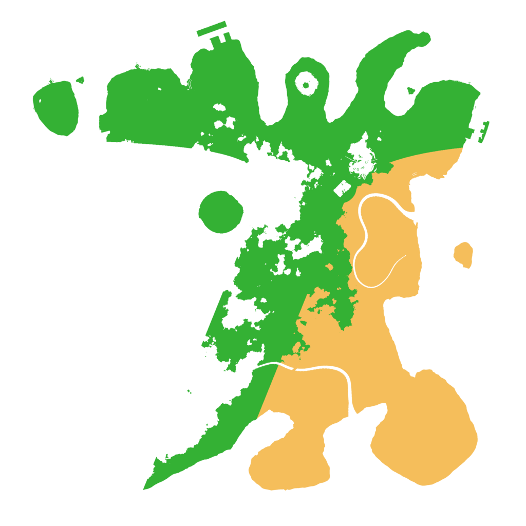 Biome Rust Map: Procedural Map, Size: 3500, Seed: 427240284
