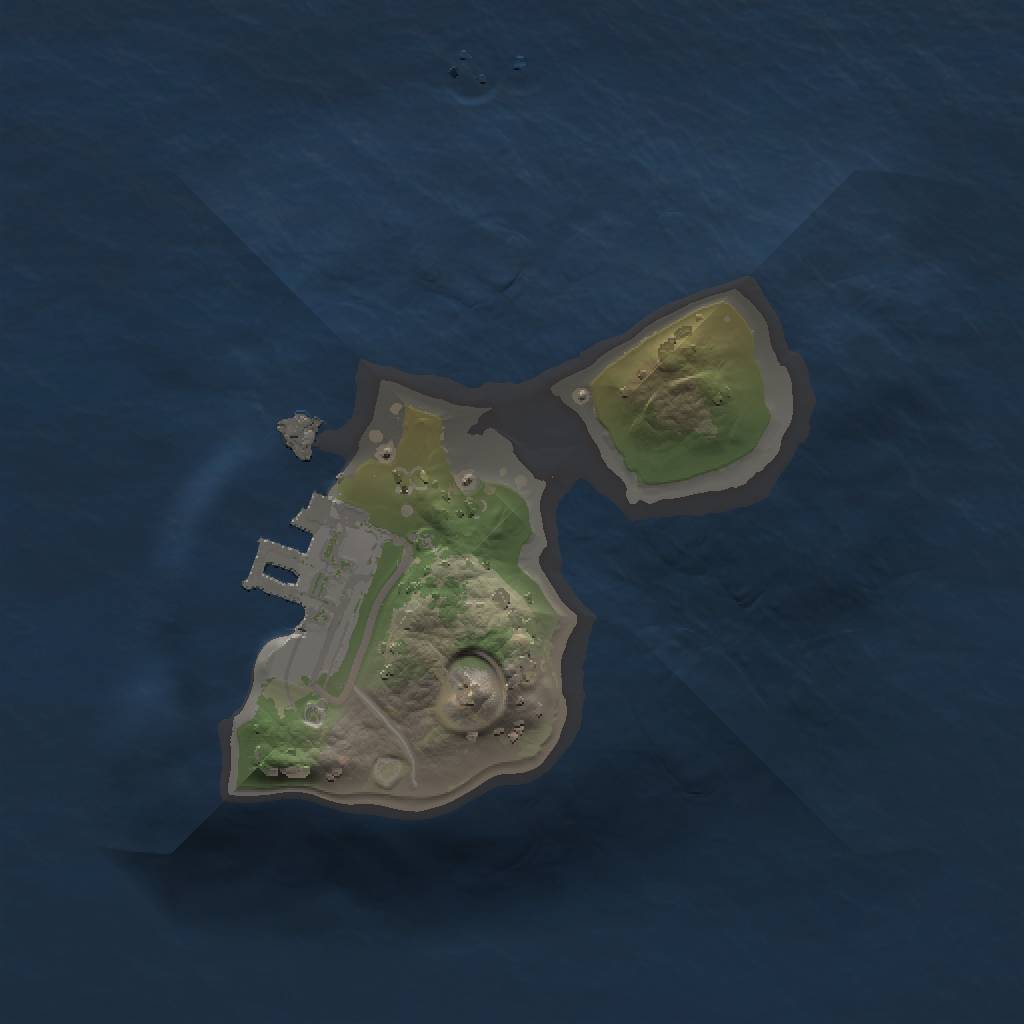 Rust Map: Procedural Map, Size: 1200, Seed: 6740, 4 Monuments