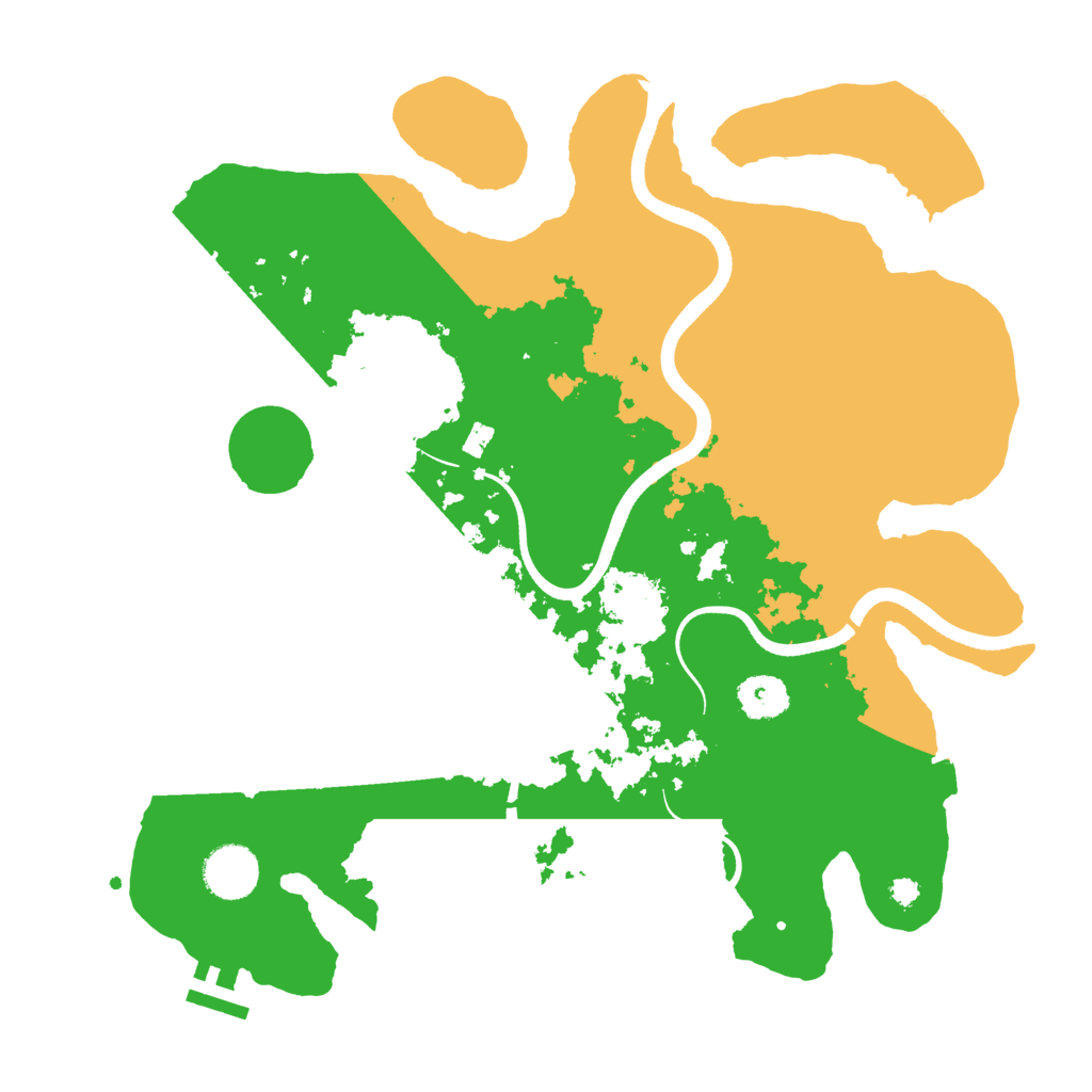 Biome Rust Map: Procedural Map, Size: 3500, Seed: 10866084