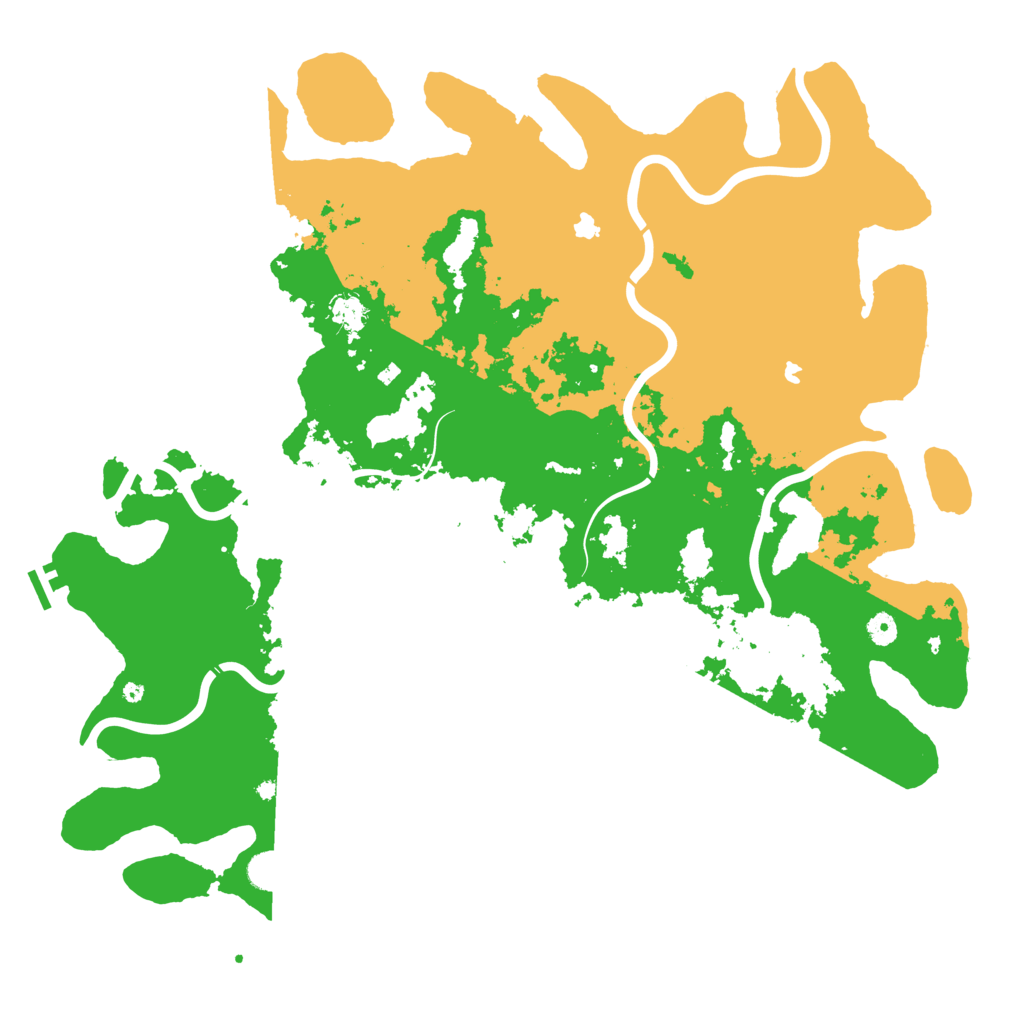 Biome Rust Map: Procedural Map, Size: 5000, Seed: 39986