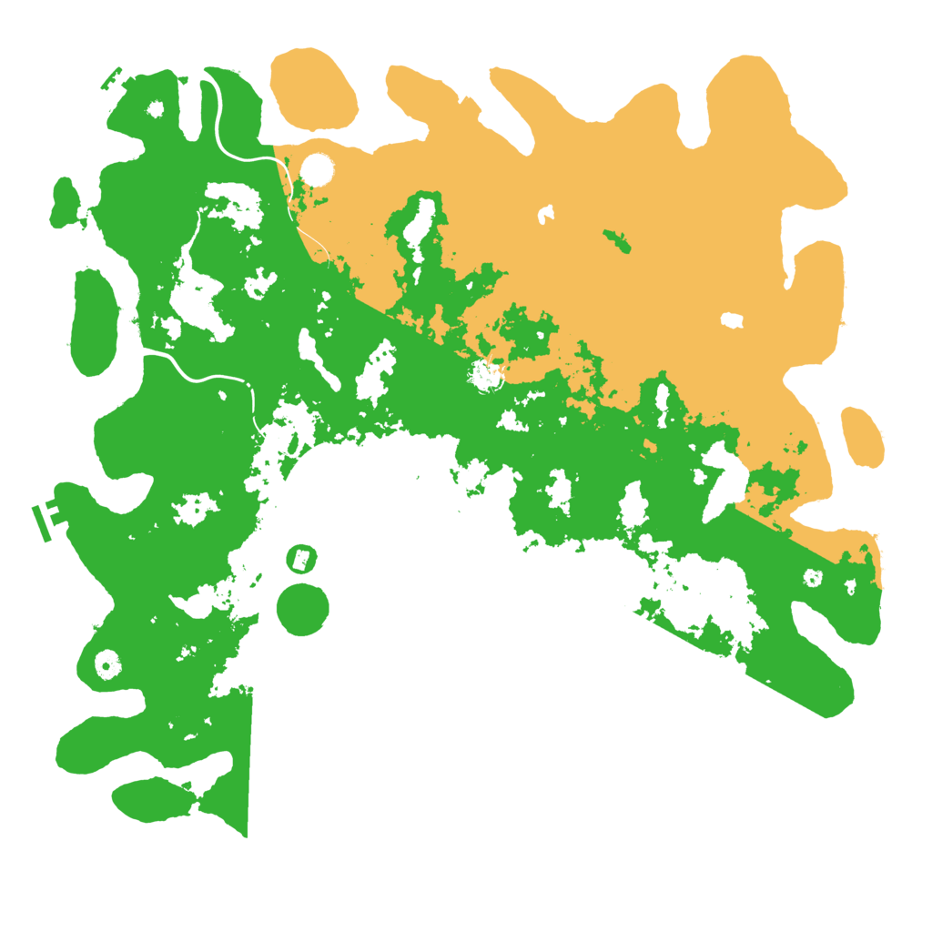 Biome Rust Map: Procedural Map, Size: 5000, Seed: 39986