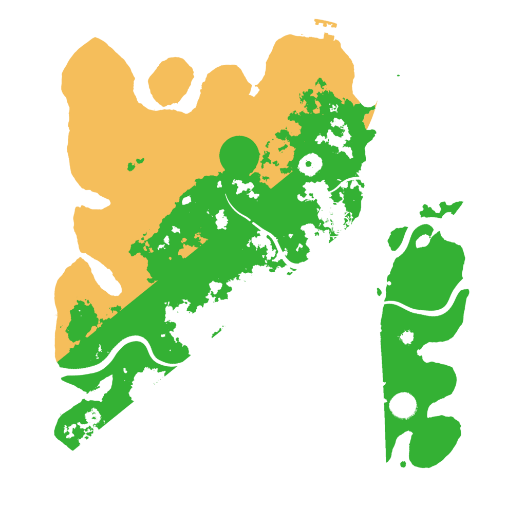 Biome Rust Map: Procedural Map, Size: 3500, Seed: 548948028