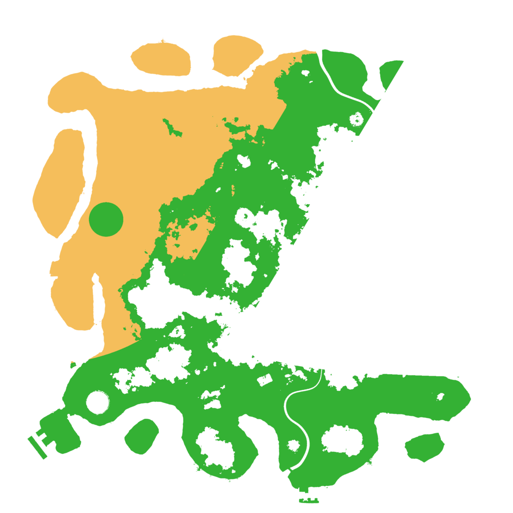 Biome Rust Map: Procedural Map, Size: 3950, Seed: 274045710