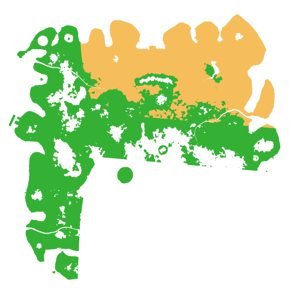 Biome Rust Map: Procedural Map, Size: 5000, Seed: 391374271