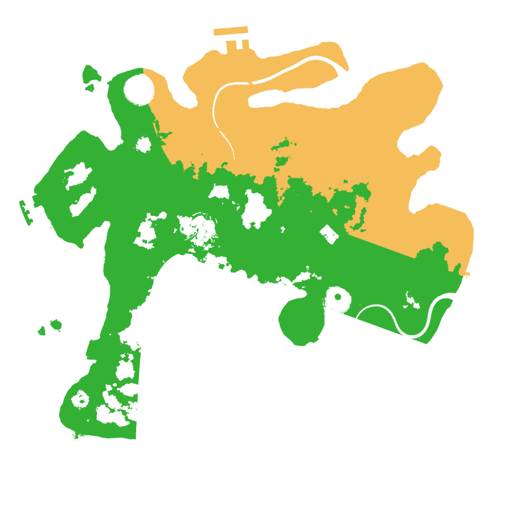 Biome Rust Map: Procedural Map, Size: 3000, Seed: 55464578