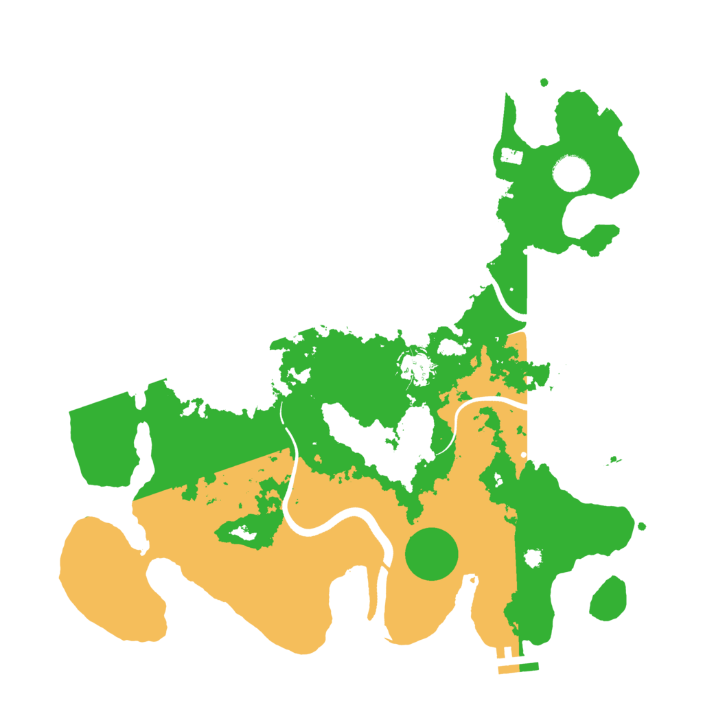 Biome Rust Map: Procedural Map, Size: 3500, Seed: 9635010