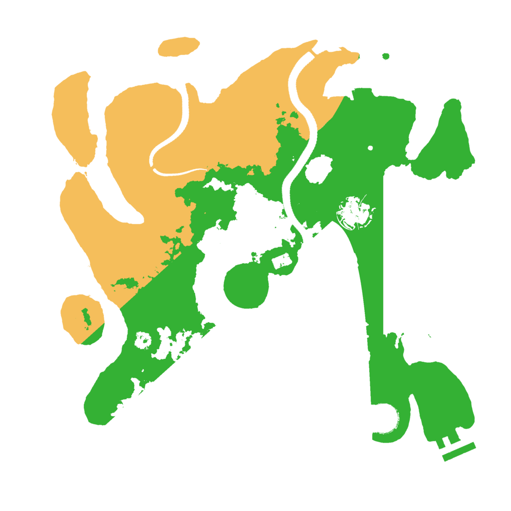 Biome Rust Map: Procedural Map, Size: 3000, Seed: 110891646