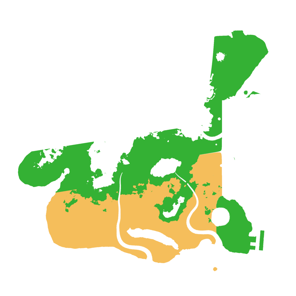 Biome Rust Map: Procedural Map, Size: 3000, Seed: 9227977