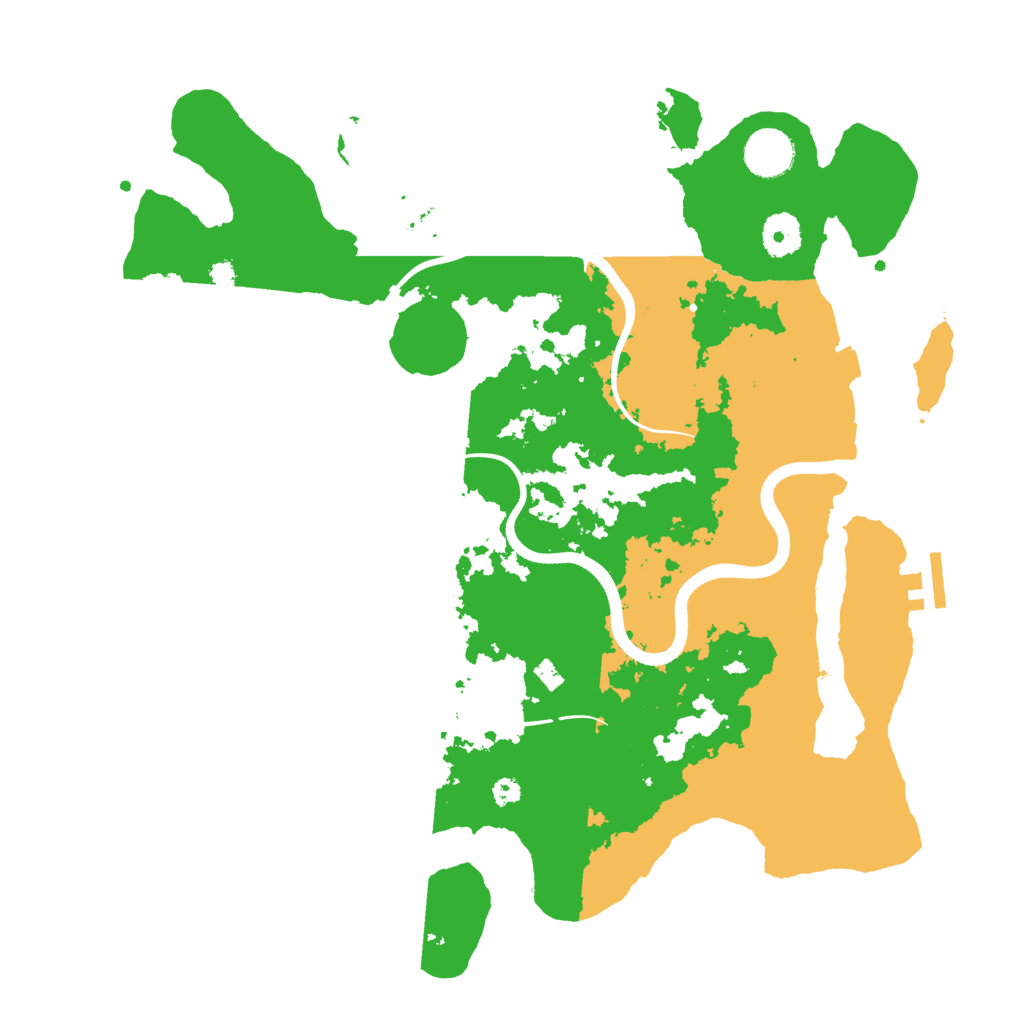 Biome Rust Map: Procedural Map, Size: 3700, Seed: 359633