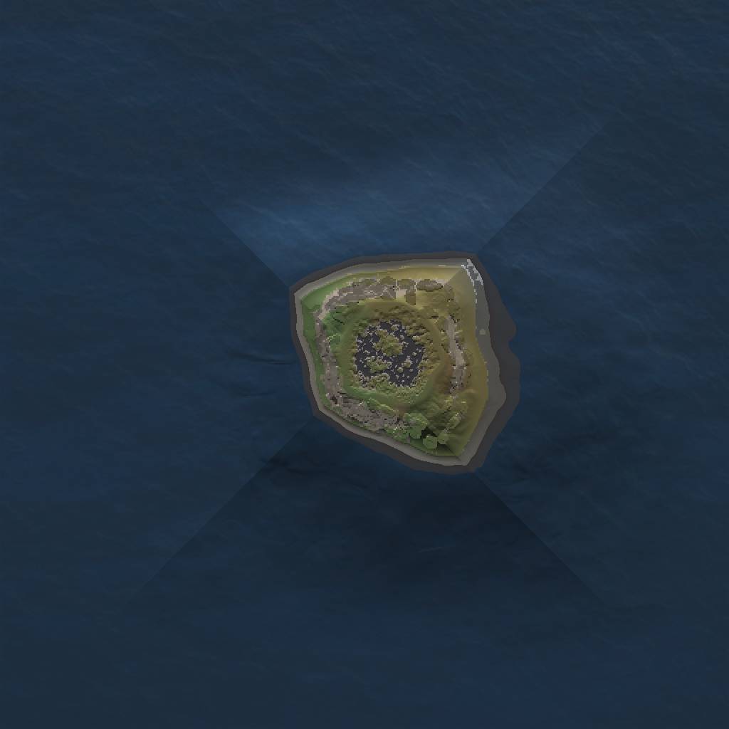 Rust Map: Procedural Map, Size: 1000, Seed: 36253132, 3 Monuments