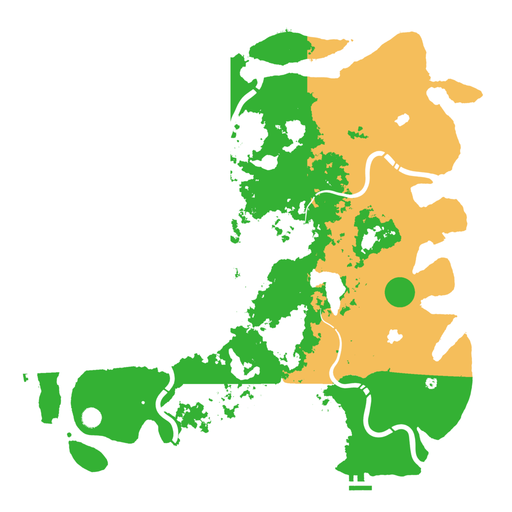 Biome Rust Map: Procedural Map, Size: 4500, Seed: 1595734240