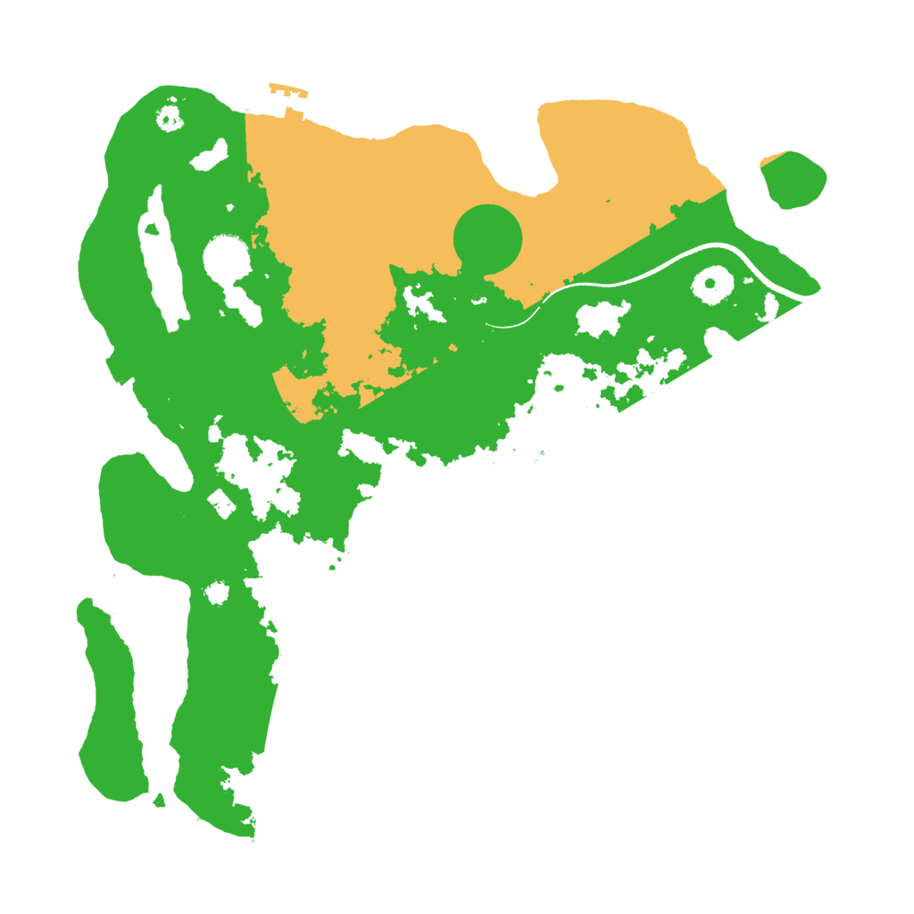 Biome Rust Map: Procedural Map, Size: 3500, Seed: 812733648