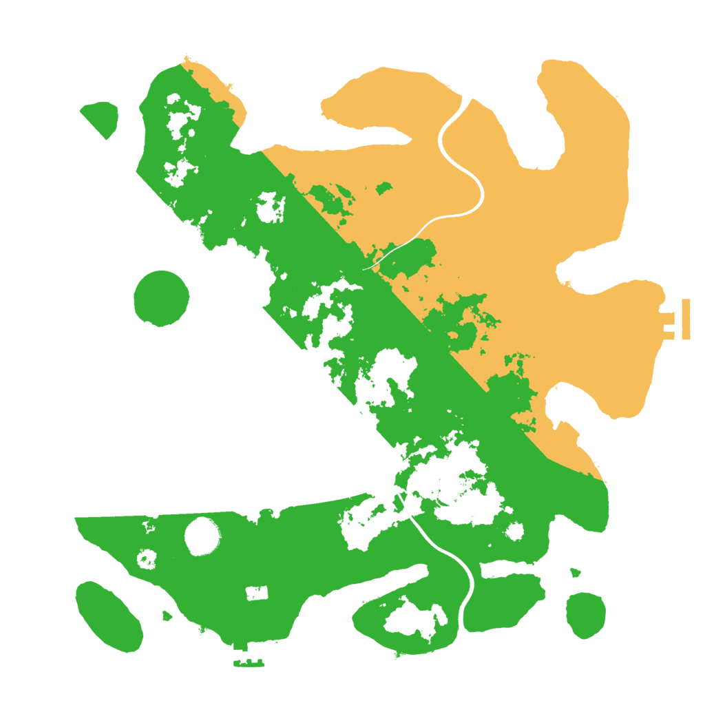 Biome Rust Map: Procedural Map, Size: 3500, Seed: 456489