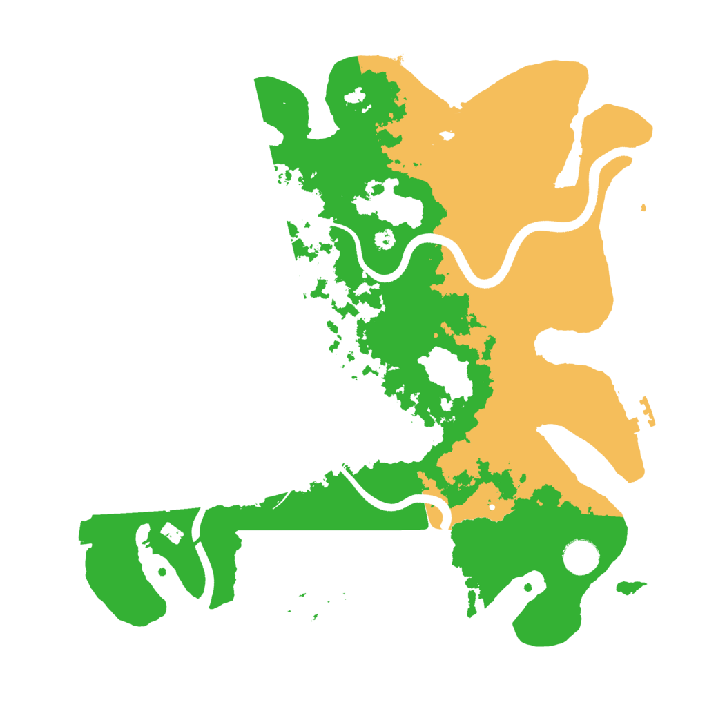 Biome Rust Map: Procedural Map, Size: 3500, Seed: 1038812052