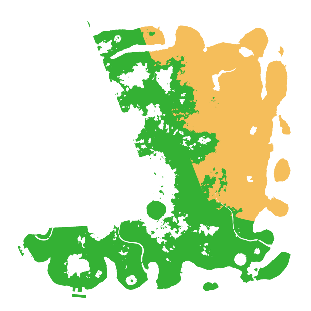 Biome Rust Map: Procedural Map, Size: 4500, Seed: 398898849