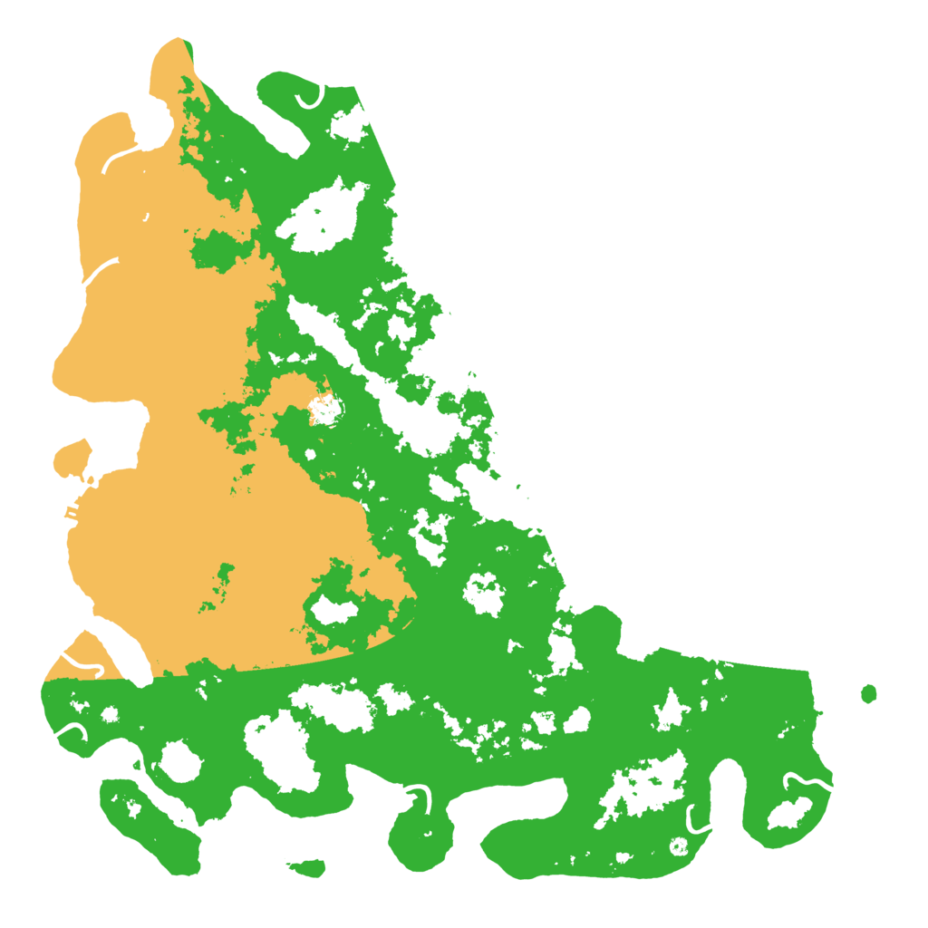 Biome Rust Map: Procedural Map, Size: 5000, Seed: 499019286