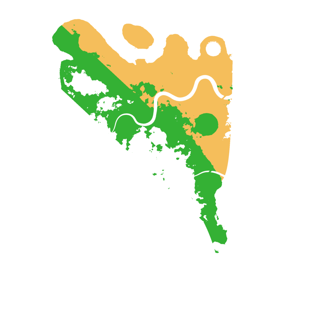 Biome Rust Map: Procedural Map, Size: 3700, Seed: 1302512172