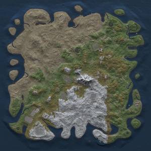 Thumbnail Rust Map: Procedural Map, Size: 5000, Seed: 18473, 18 Monuments