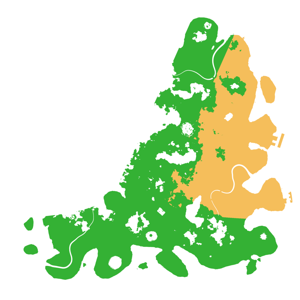 Biome Rust Map: Procedural Map, Size: 4200, Seed: 1258