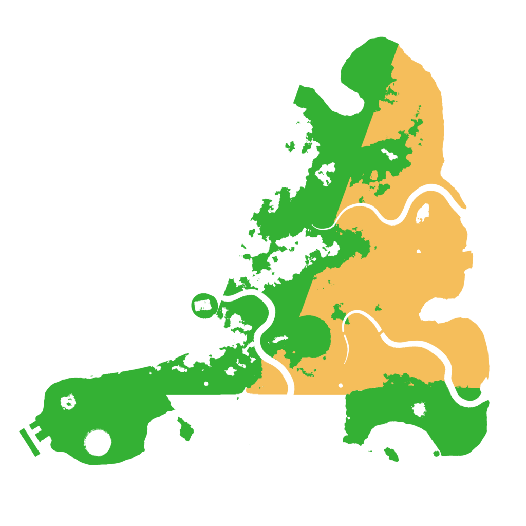 Biome Rust Map: Procedural Map, Size: 3500, Seed: 1697498574