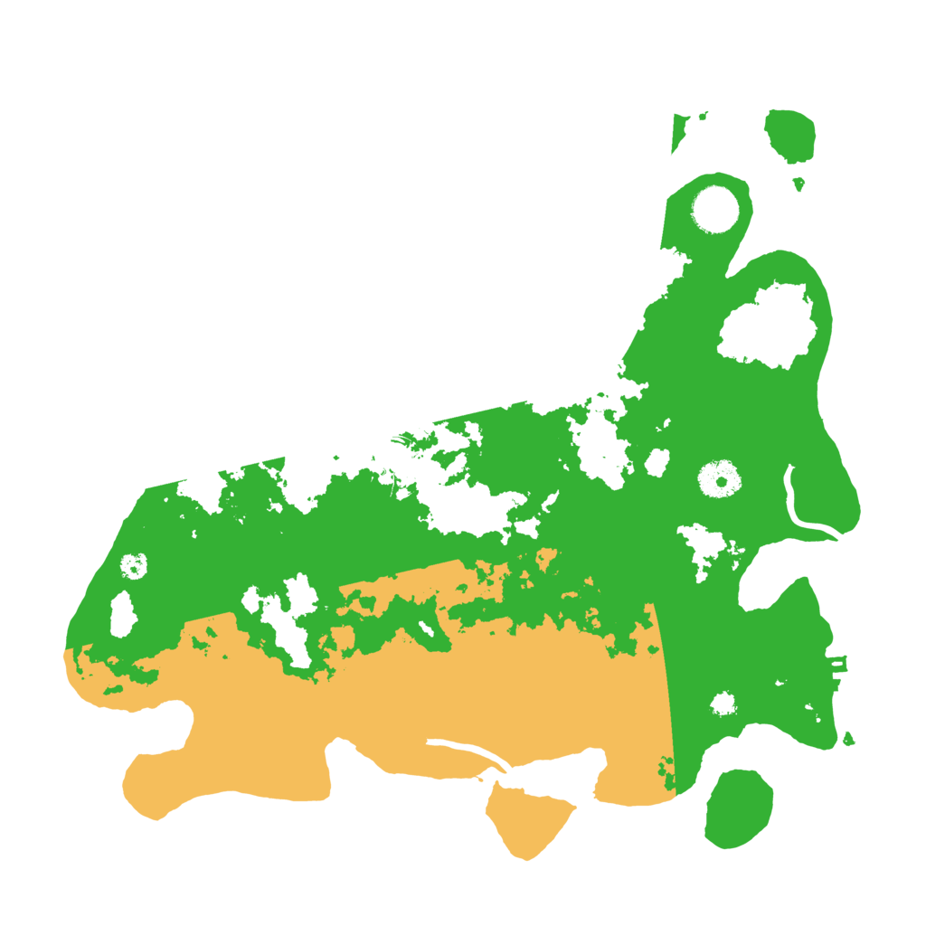 Biome Rust Map: Procedural Map, Size: 3500, Seed: 520843551