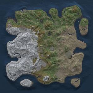 Thumbnail Rust Map: Procedural Map, Size: 3750, Seed: 4354567, 17 Monuments