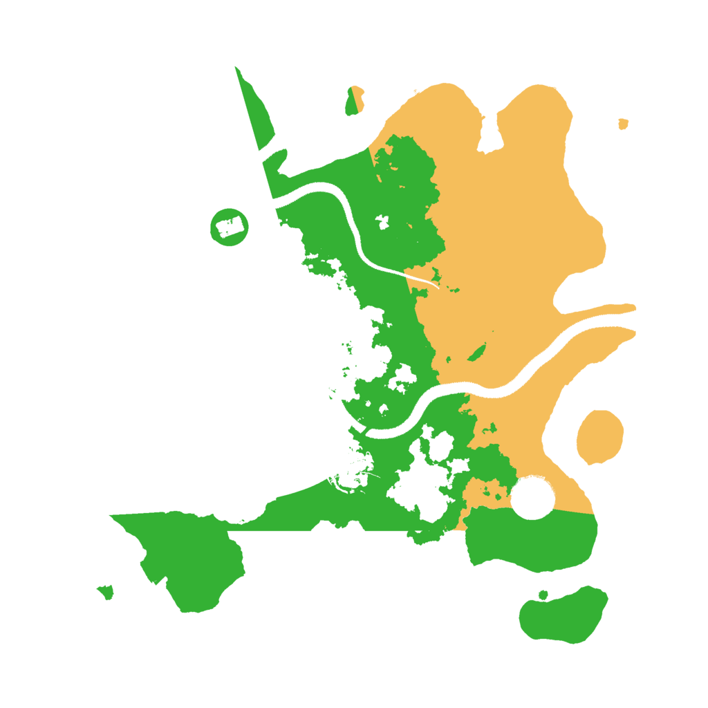 Biome Rust Map: Procedural Map, Size: 3000, Seed: 838804084