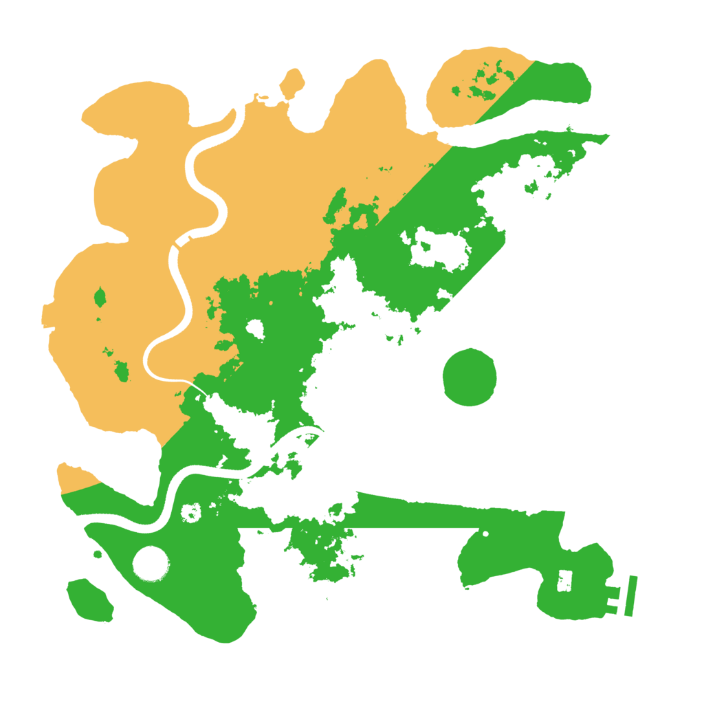 Biome Rust Map: Procedural Map, Size: 3500, Seed: 324564727