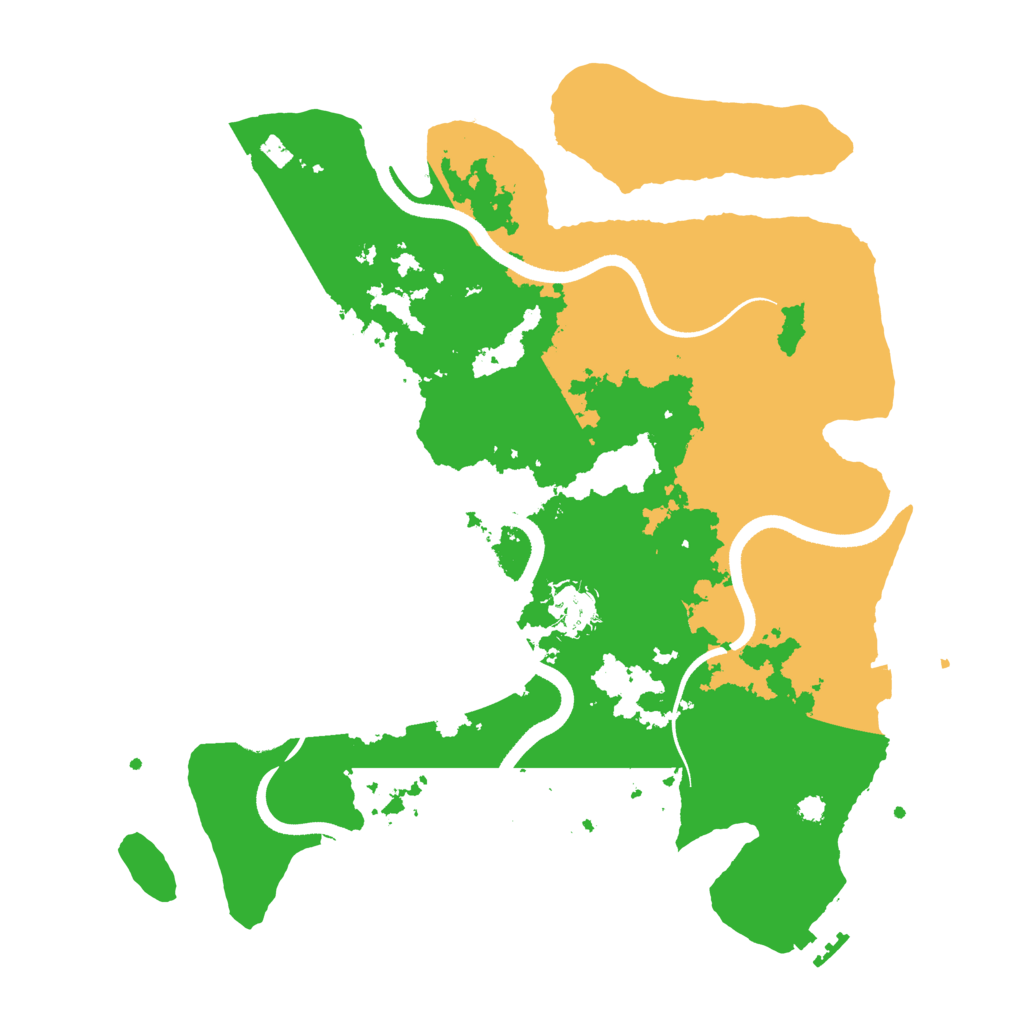 Biome Rust Map: Procedural Map, Size: 3500, Seed: 12719877